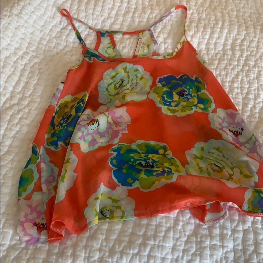 Floral print summer top